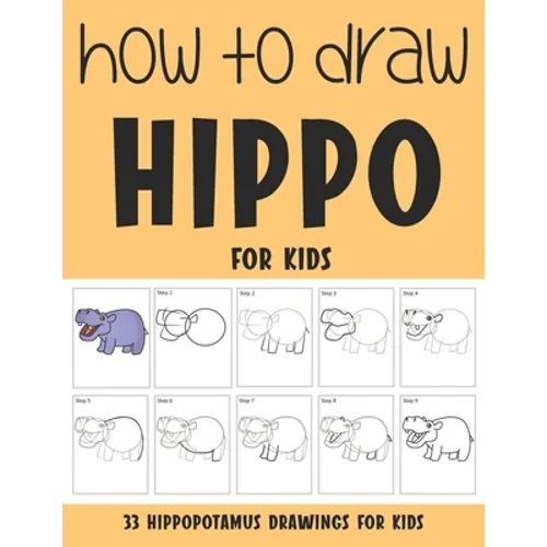 How to Draw Hippo for Kids