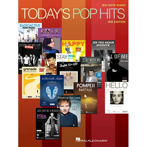 Today's Pop Hits: For Big-Note Piano