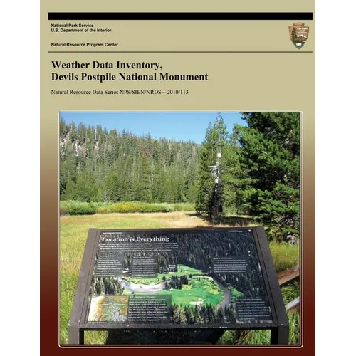 Weather Data Inventory, Devils Postpile National Monument