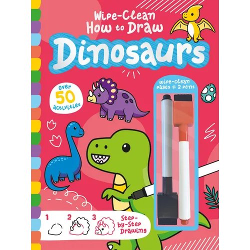 Wipe-Clean How to Draw Dinosaurs