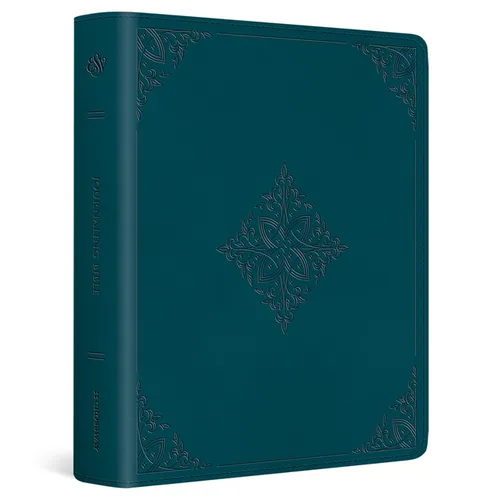 ESV Journaling Bible (Trutone, Deep Teal, Fleur-De-Lis Design)