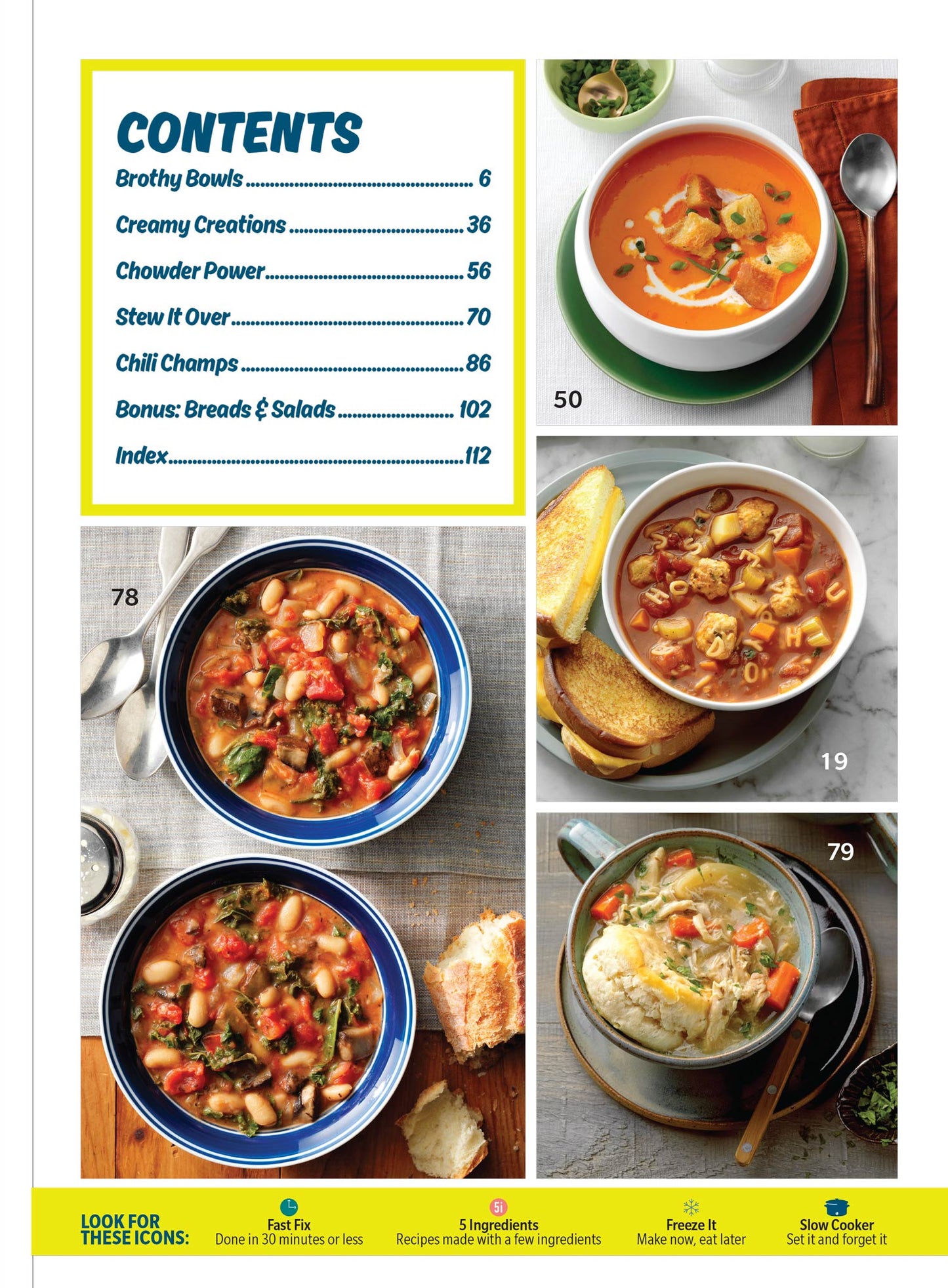 Taste Of Home - Soups: 107+ Heart Warming Family Favorite Recipes, Easy To Follow For Busy Lifestyles, Prepare In 30 Minutes Or Less, Breads & Salads To Perfectly Complement Your Soup Creation & More!
