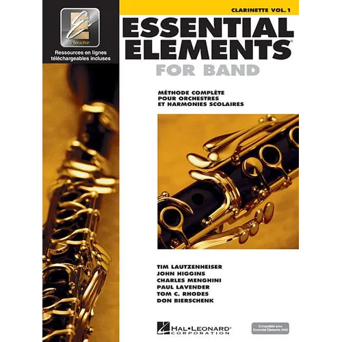 Essential Elements for Band Avec Eei Vol. 1 - Clarinette