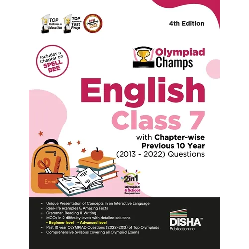 Olympiad Champs English Class 7 with Chapter-wise Previous 10 Year (2013 - 2022) Questions 4th Edition Complete Prep Guide with Theory, PYQs, Past & P