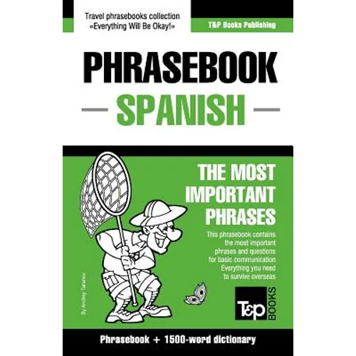 English-Spanish phrasebook and 1500-word dictionary