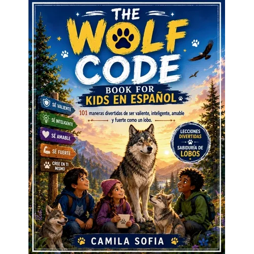 The Wolf Code Book For Kids En Español: 101 maneras divertidas de ser valiente, inteligente, amable y fuerte como un lobo.