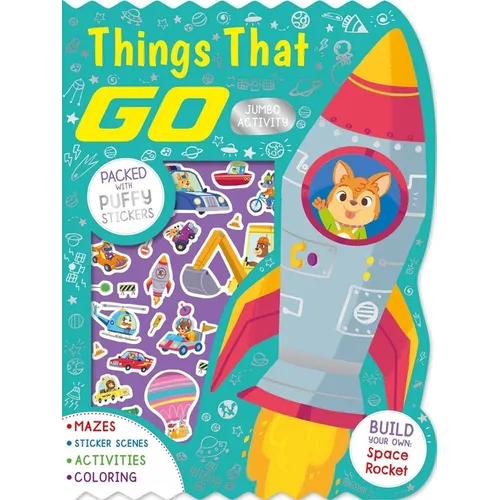 Things That Go Jumbo Activity Book: Packed with Puffy Stickers, Activities, Coloring, and More!