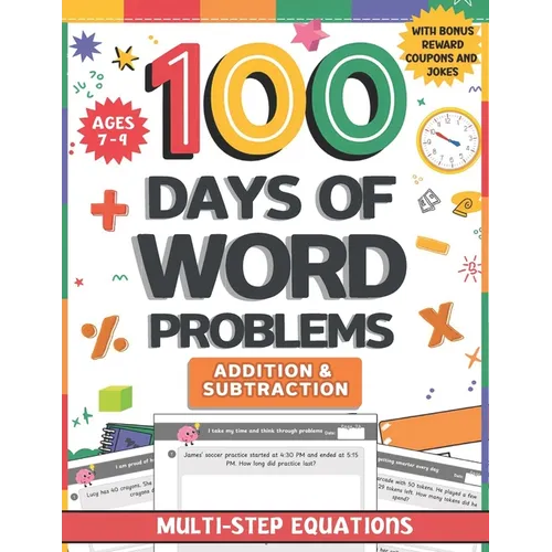 100 Days of 2nd Grade Word Problems: Daily Fun Addition and Subtraction Practice Math Equations Boost Problem-Solving Skills with Real-Life Scenarios