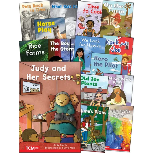 Decodable Books Grade 1 Set 2: 15-Book Set