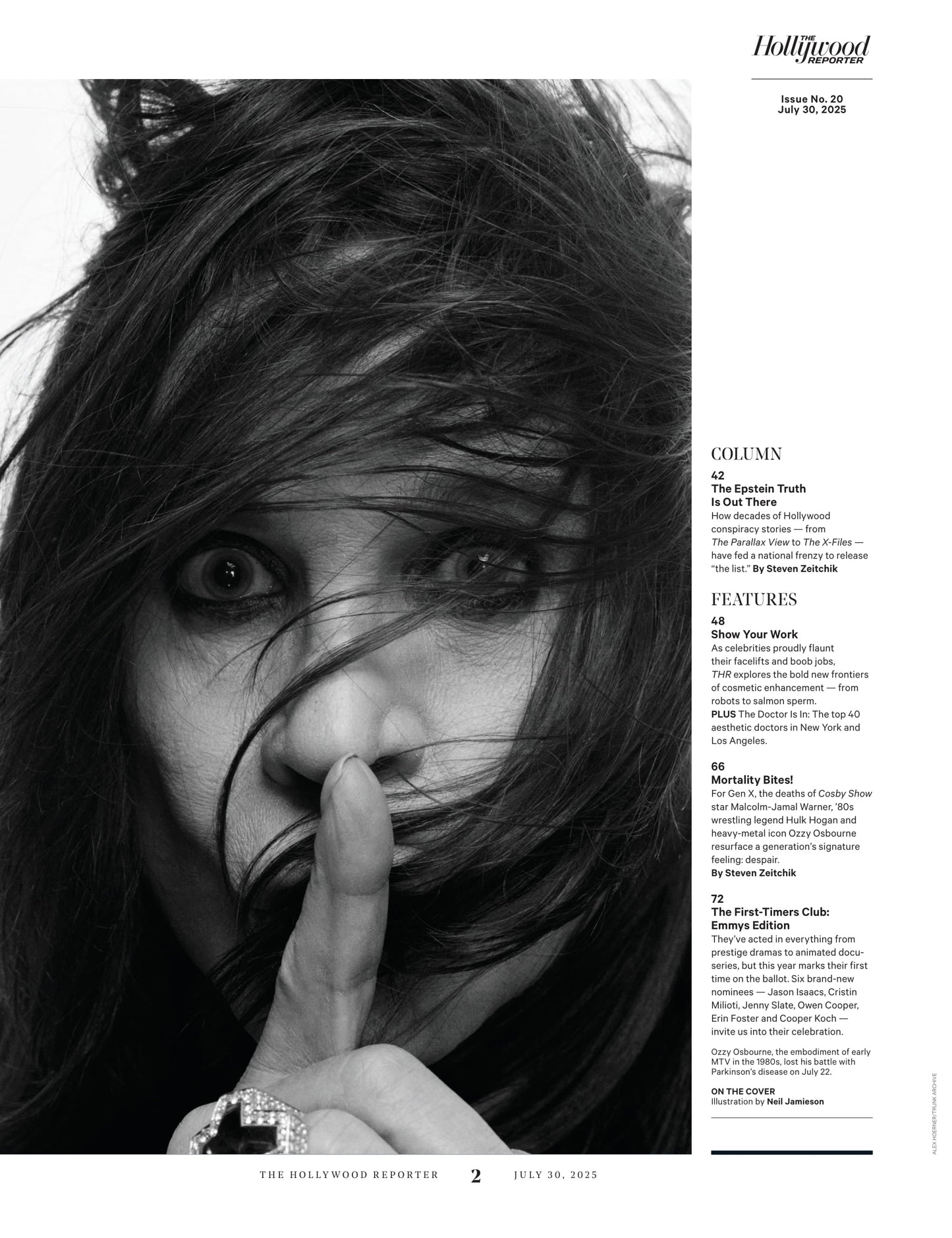 The Hollywood Reporter - 25.07.30 Edition: The New Face Of Hollywood, Top Cosmetic Doctors In LA & NYC, The Epstein Truth, Paramount's Golden Parachutes, Contrarian Cash-Outs & More!