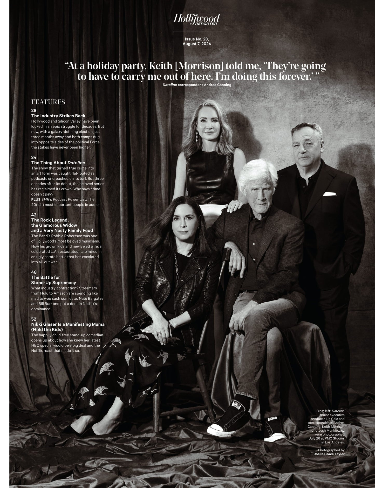 The Hollywood Reporter - 24.08.07 Edition: Hollywood Takes On Trump-Loving Tech Bros In Epic Election Battle, Robbie Robertson’s Family Feud, Streaming Battle For Stand-Up, House Of The Dragon & More!