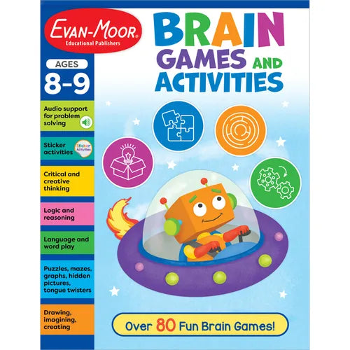 Brain Games and Activities, Ages 8-9