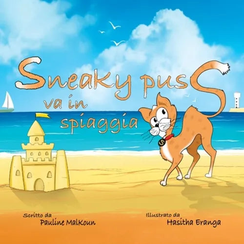 Sneaky Puss Goes to the Beach (Italian Edition)