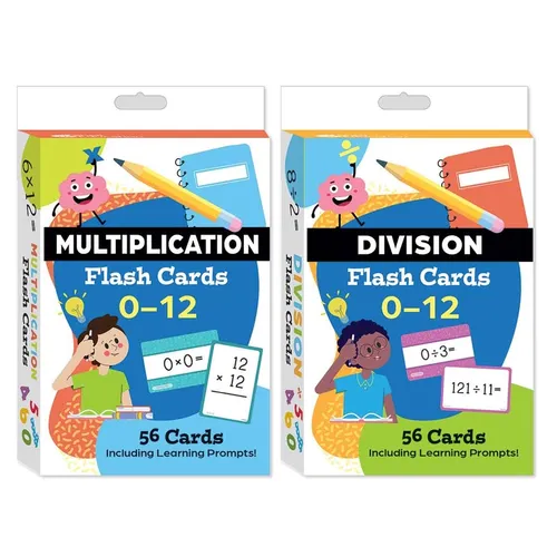 Multiplication & Division Flash Card 2-Deck Set