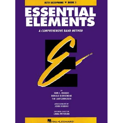 Essential Elements for E Flat Alto Saxophone, Book 1 Concert Band Method Sheet Music with Rhythm Studies, Duets, Full Band Arrangements, Music History