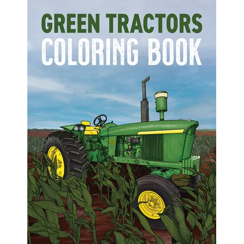 Green Tractors Coloring Book