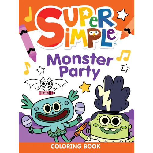 Super Simple Monster Party Coloring Book