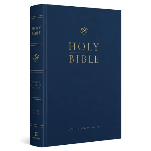 ESV Pew and Worship Bible, Large Print (Hardcover, Blue)
