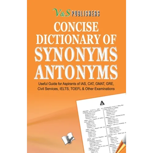 Concise Dictionary Of Synonyms Antonyms