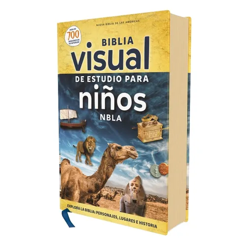 Nbla, Biblia Visual de Estudio Para Niños, Tapa Dura, Interior a Cuatro Colores, Comfort Print: Explora La Biblia: Personajes, Lugares E Historia