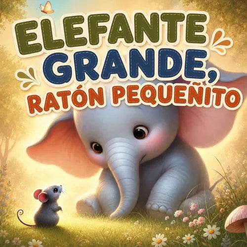 Elefante Grande, Ratón Pequeñito: An English-Spanish Bilingual Rhyming Picture Storybook for Little Readers