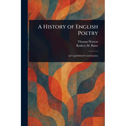 A History of English Poetry - Paperback