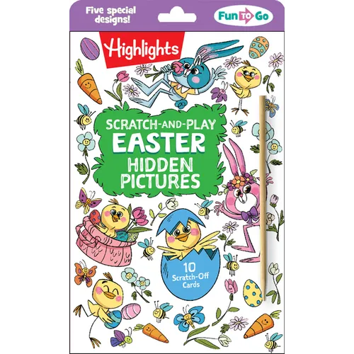 Scratch-And-Play Easter Hidden Pictures: Scratch-And-Play Easter Hidden Pictures (Highlights Fun to Go) 10 Creative Easter Cards with Hidden Pictures