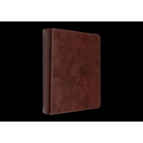 ESV Single Column Journaling Bible (Trutone, Chestnut, Leaves Design)