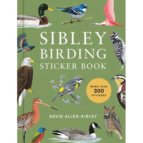 Sibley Birding Sticker Book: With More Than 300 Stickers: Stickers for Journals, Water Bottles, Laptops, Planners, and More