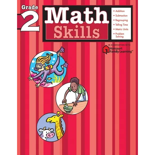 Math Skills: Grade 2 (Flash Kids Harcourt Family Learning)