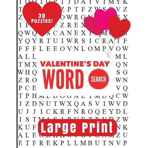 Valentine's Day Large Print Word Search
