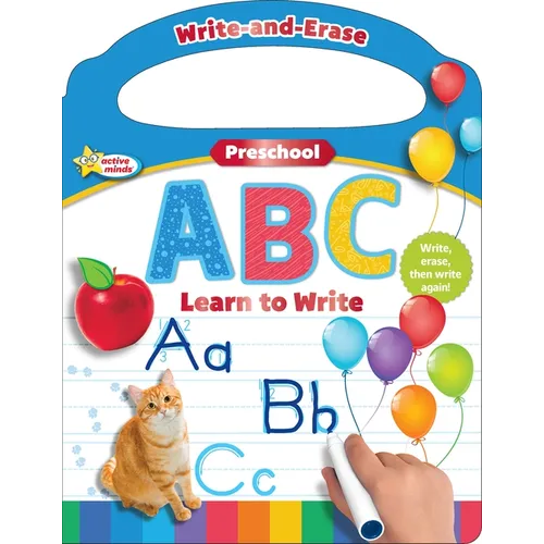 Active Minds Write-And-Erase Preschool ABC: Learn to Write