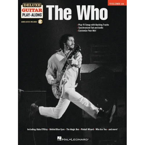 The Who - Deluxe Guitar Play-Along Vol. 16: Songbook with Interactive, Online Audio Interface
