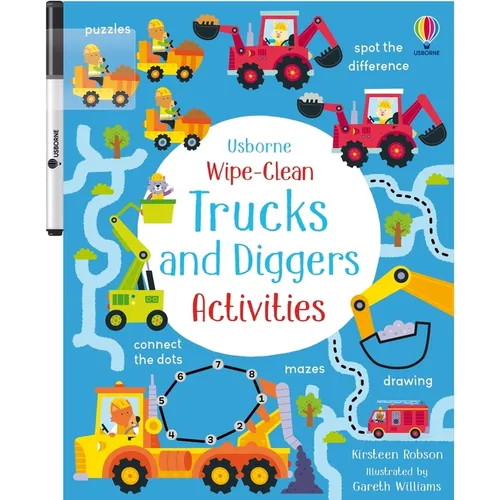 Wipe-Clean Trucks and Diggers Activities