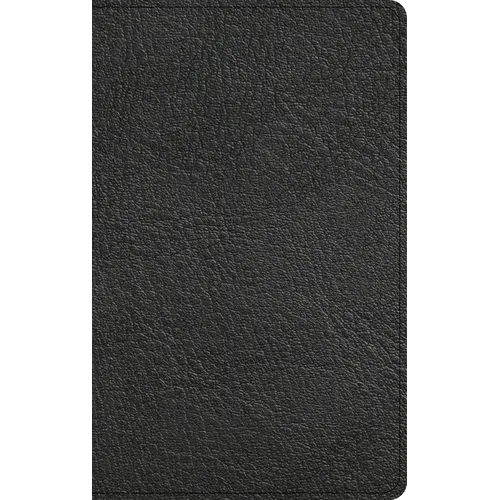 NASB Single-Column Personal Size Bible, Holman Handcrafted Collection, Black Premium Goatskin