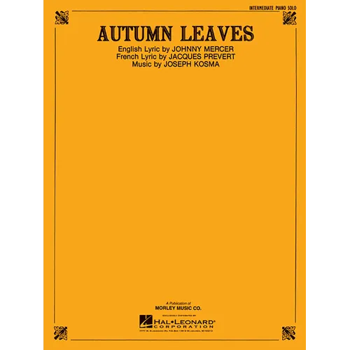 Autumn Leaves - Intermediate Piano