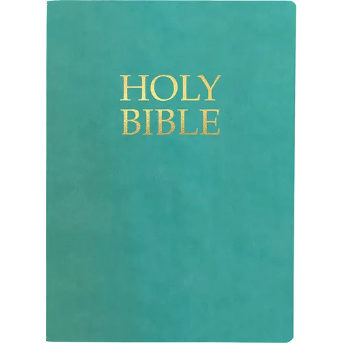 Kjver Holy Bible, Large Print, Coastal Blue Ultrasoft: (King James Version Easy Read, Teal, Red Letter)