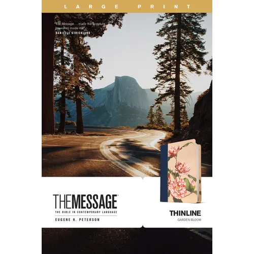The Message Thinline, Large Print (Leather-Look, Garden Bloom)