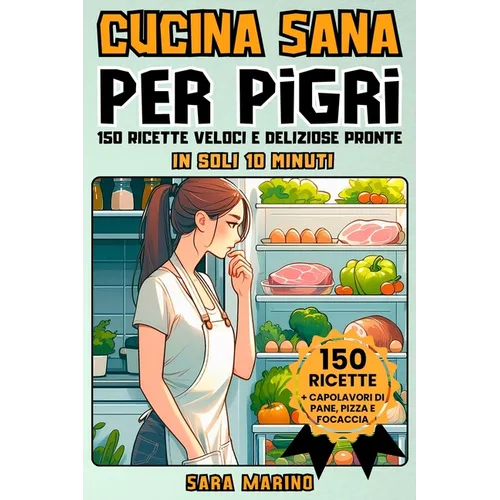 Cucina Sana Per Pigri: 150 Ricette Veloci e Deliziose Pronte in Soli 10 Minuti! Goditi Pranzi Squisiti, Secondi Piatti Gustosi, Cene Leggere e Dolci I
