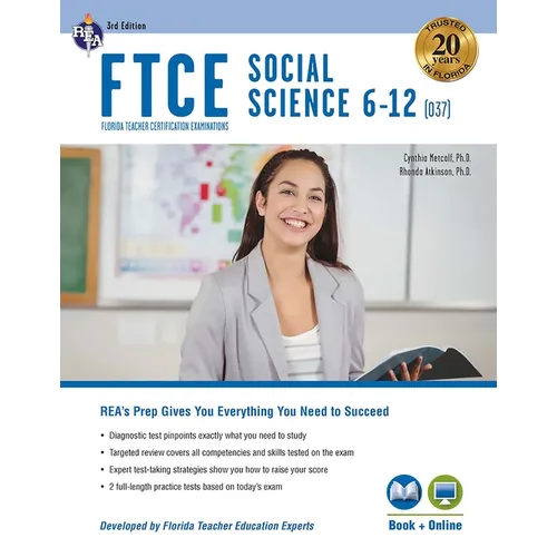 FTCE Social Science 6-12 (037) Book + Online