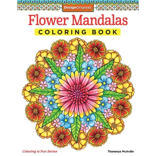 Flower Mandalas Coloring Book