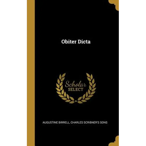 Obiter Dicta