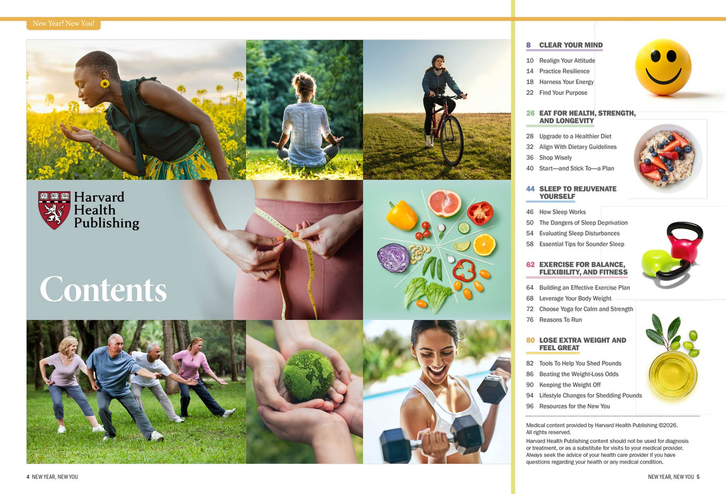 Harvard Health - New Year, New You: Roadmap To Personal Success, Boost Brainpower, Routines To Build Strength, Stay Active, Improve Sleep & Eating, Reduce Stress, Sustainable Weight Management & More!