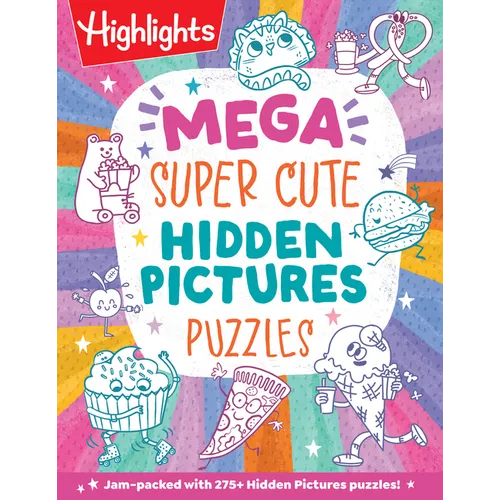 Mega Super Cute Hidden Pictures Puzzles: Solve Over 300 Pages of Cute Kawaii-Style Puzzles Filled with Adorable Animals, Magical Creatures and More