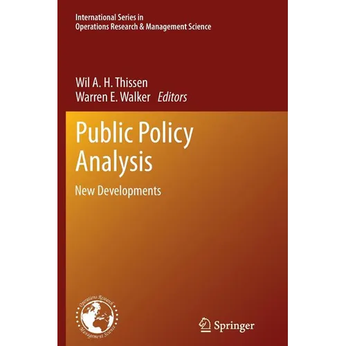 Public Policy Analysis: New Developments