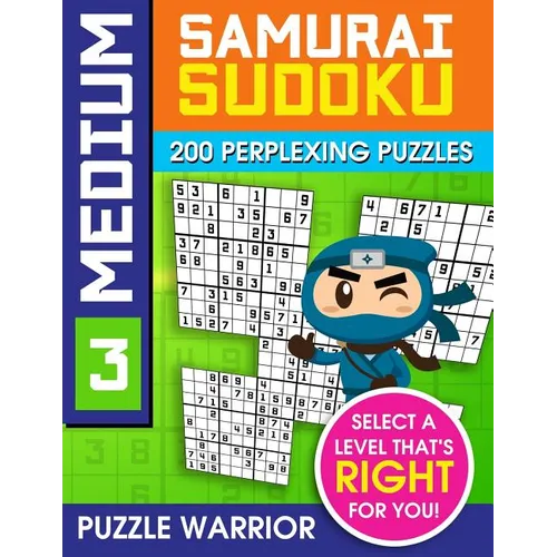 Medium Samurai Sudoku: 200 Perplexing Puzzles