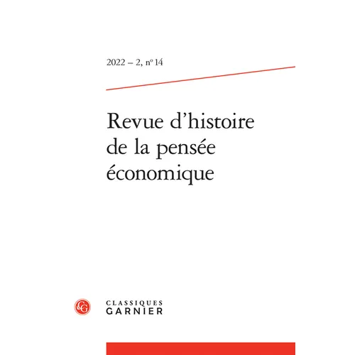Revue d'Histoire de la Pensee Economique