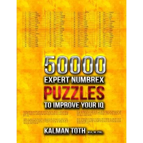 50000 Expert Numbrex Puzzles to Improve Your IQ