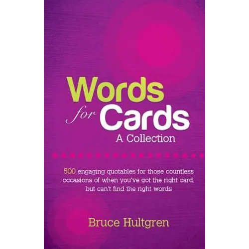 Words for Cards: A Collection