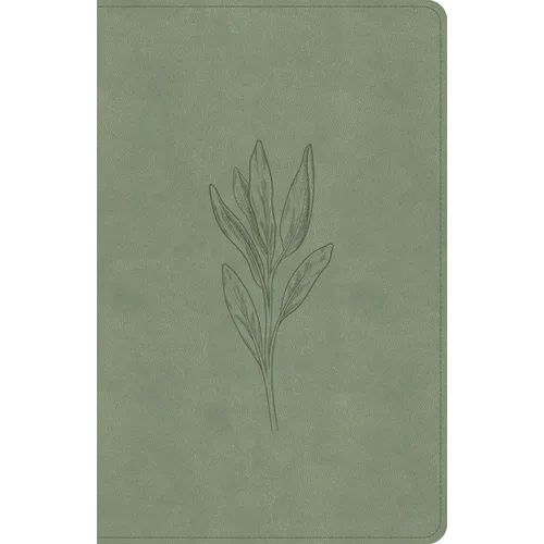 CSB Thinline Bible, Digital Study Edition, Sage Suedesoft Leathertouch